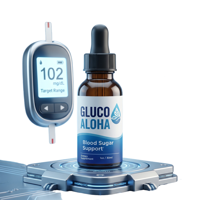 GlucoAloha premium natural daily blood sugar wellness formula for healthy glucose balance metabolic wellness and everyday vitality